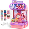 Claw Machine for Kids, Mini Vending Machines with 20 Plush Toys for Girls, Electronic Arcade Game with Candy Grabber Prize Dispe