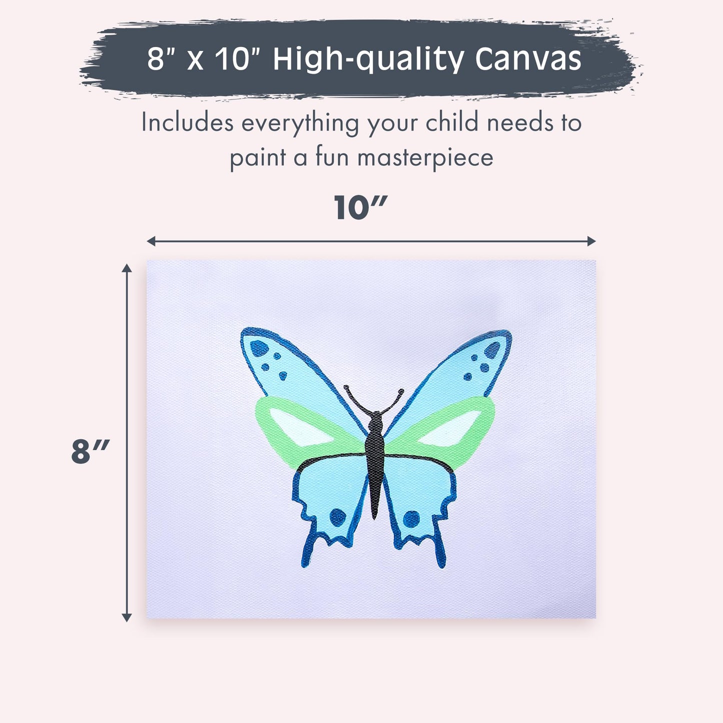 Pink Picasso Kits Paint By Number For Kids Ages 8-12 | Diy Beginner Kids Craft Kit Acrylic Paint Canvas Painting Art Kits & Wall