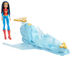 Mattel DC Super Hero Girls Wonder Woman & Invisible Jet Dolls, 19.0" Tall, Multicolor, Model DYN05