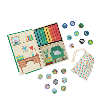 Petit Collage Little Library Storytelling Box Medium