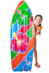 ArtCreativity Inflatable Surfboard - 5 ft Vinyl Beach Party Decor, Multi-Color, Ideal for Kids and Adults