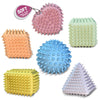 Rohsce Soft Spiky Sensory Balls - No Hole Wheat Straw Soft Toys For Toddlers 1-3 Multicolor Bath Gifts Montessori Toys Baby Ball