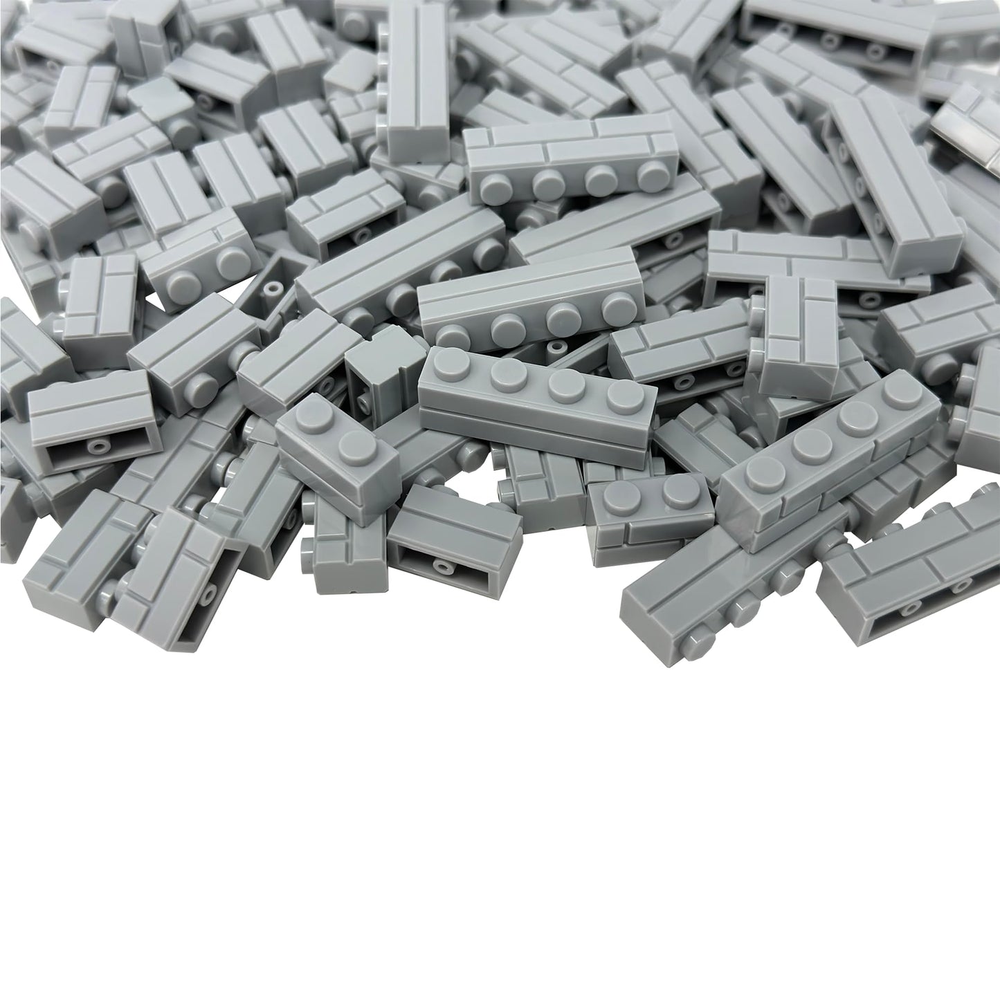 Minizfigs 265 Pieces Light Gray Masonry Profile Bricks Set Building Blocks For Bulk Brick Wall Parts And Pieces City Castle Medi