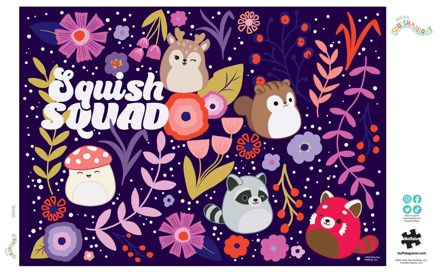 Buffalo Games Squishmallow 500 Piece Jigsaw Puzzle - Large Multicolor - Challenging Game Night Fun - Model 3245