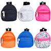 GORGECRAFT 6 Styles Mini Doll Backpack Miniatures House Backpack Doll Zipper School Bags Keys Purse for Dolls Accessories Costume Ornament Photography Props Black White Orange Blue Khaki Gifts
