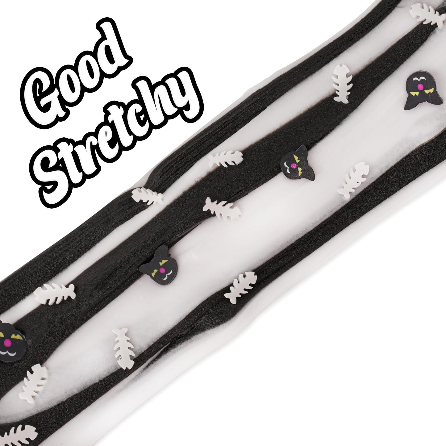 Ghost Black & White Butter Slime, Super Soft And Non-Sticky Premade Slime, Slime Party Favors For Kids, Slime Sensory Toys For B