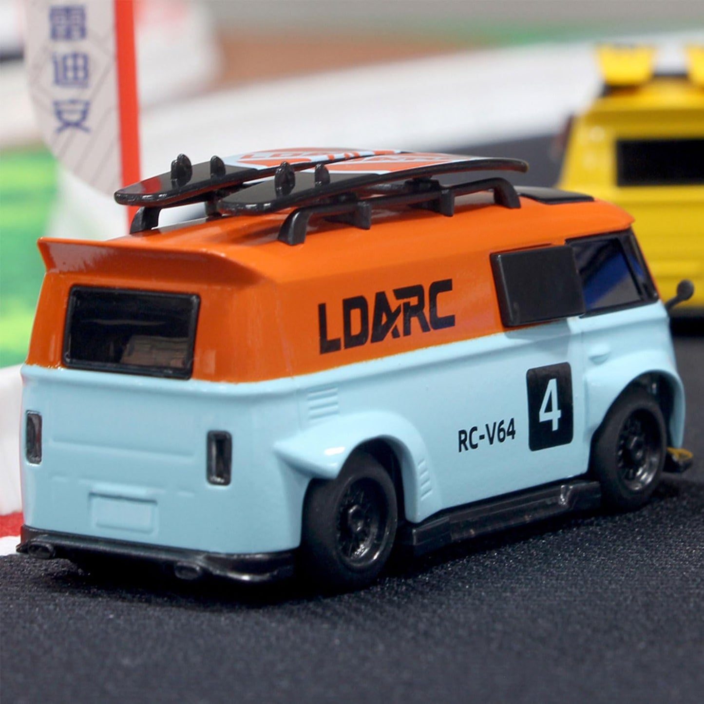 LDARC 1:64 Scale Mini RC Sports Car 2.4Ghz Ideal for Racing Enthusiasts, Racing Remote Contrl Car Model with RGB Lights Comes wi