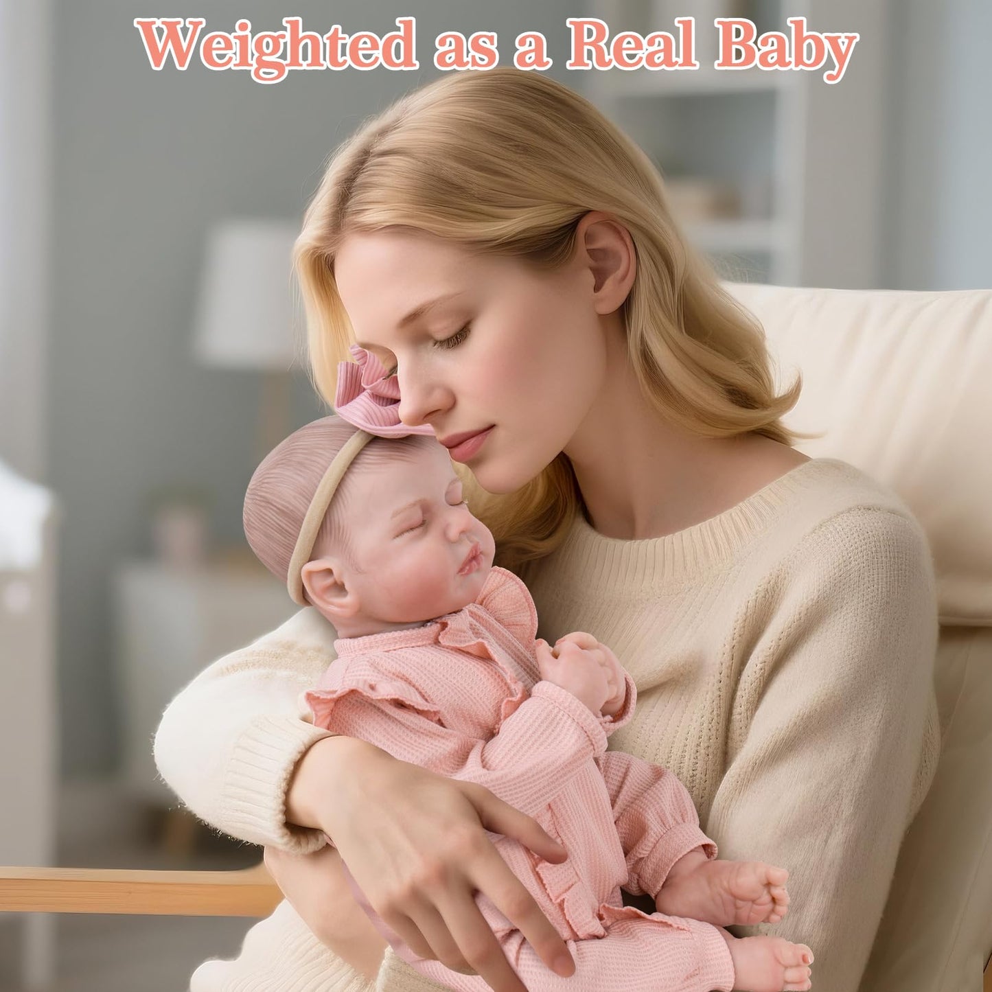 Aori Lifelike Reborn Baby Dolls - 20-Inch Realistic Newborn Real Life Baby Girl Doll with Poseable Limbs and Feeding Kit Set for Kids 3+