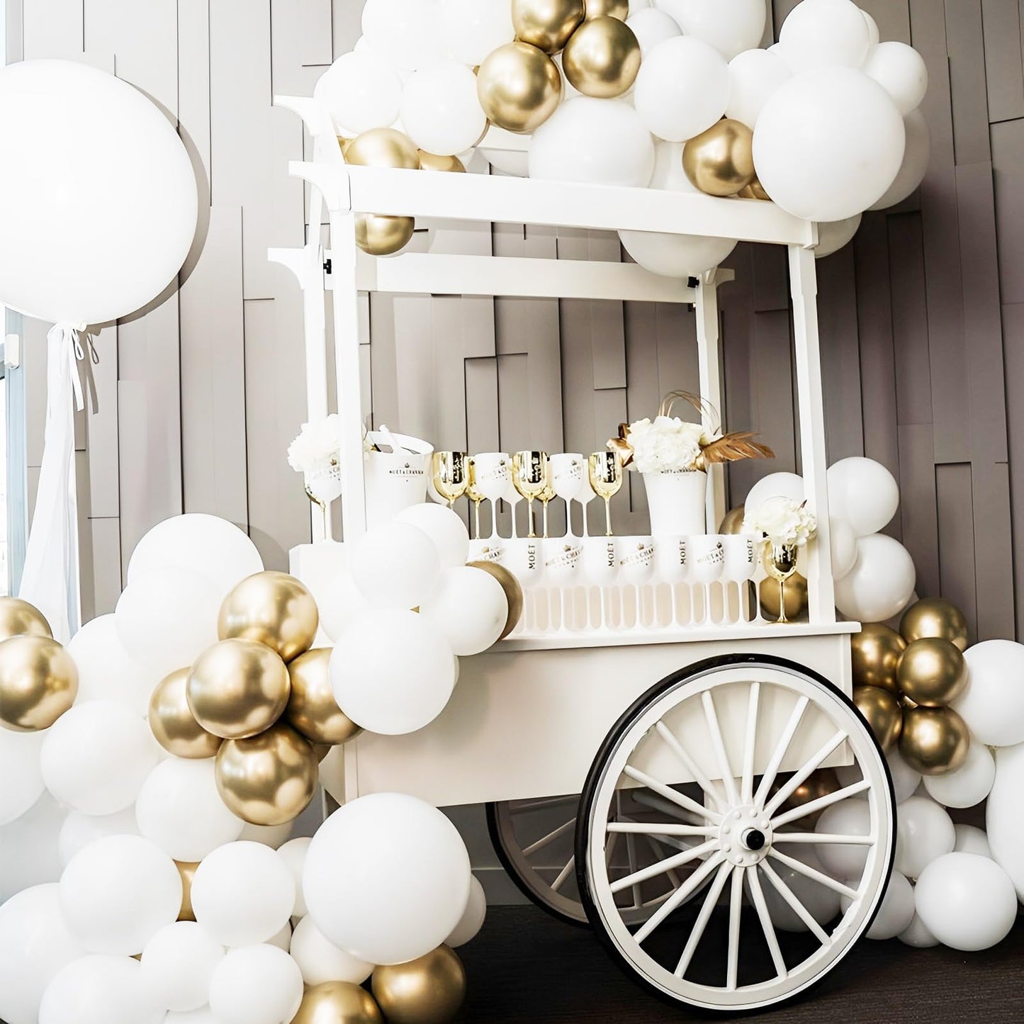 Voircoloria White Balloons, 66Pack 12Inch White Pearl Latex Party Balloons For Wedding, Birthday, Graduation, Bridal Shower, Bab