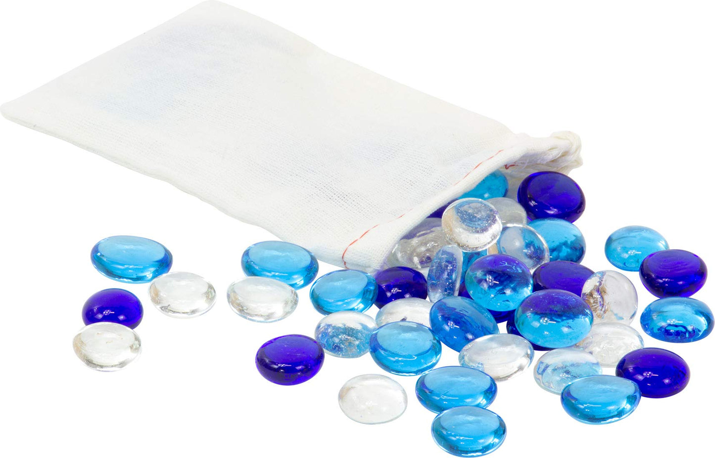Maple Landmark Mancala Stones - Glass Game Pieces, Blue, Made in USA, Model SG_B000JWPNPQ