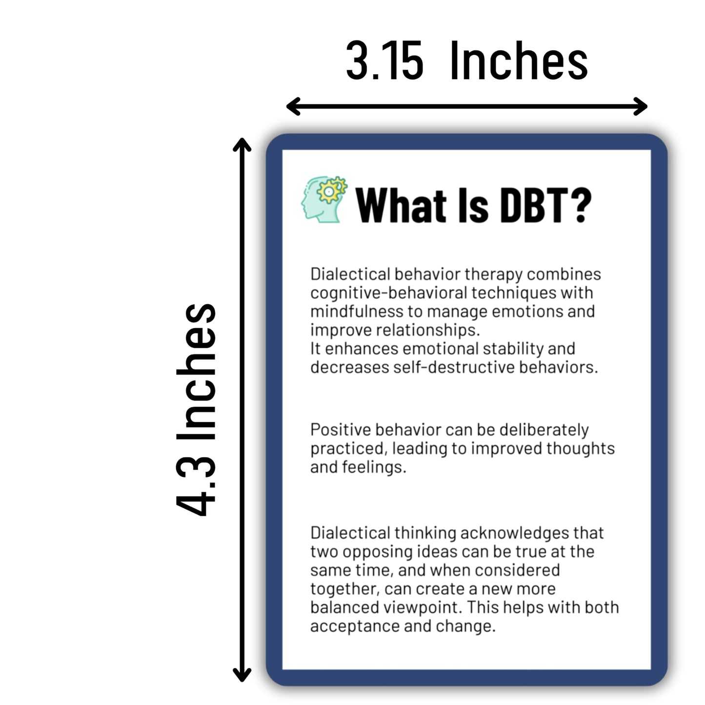 Dbt Flashcards - Dialectical Behavior Therapy Coping Skills Cards | Cbt Skills | Anxiety Coping Skills | Cognitive Distortions |