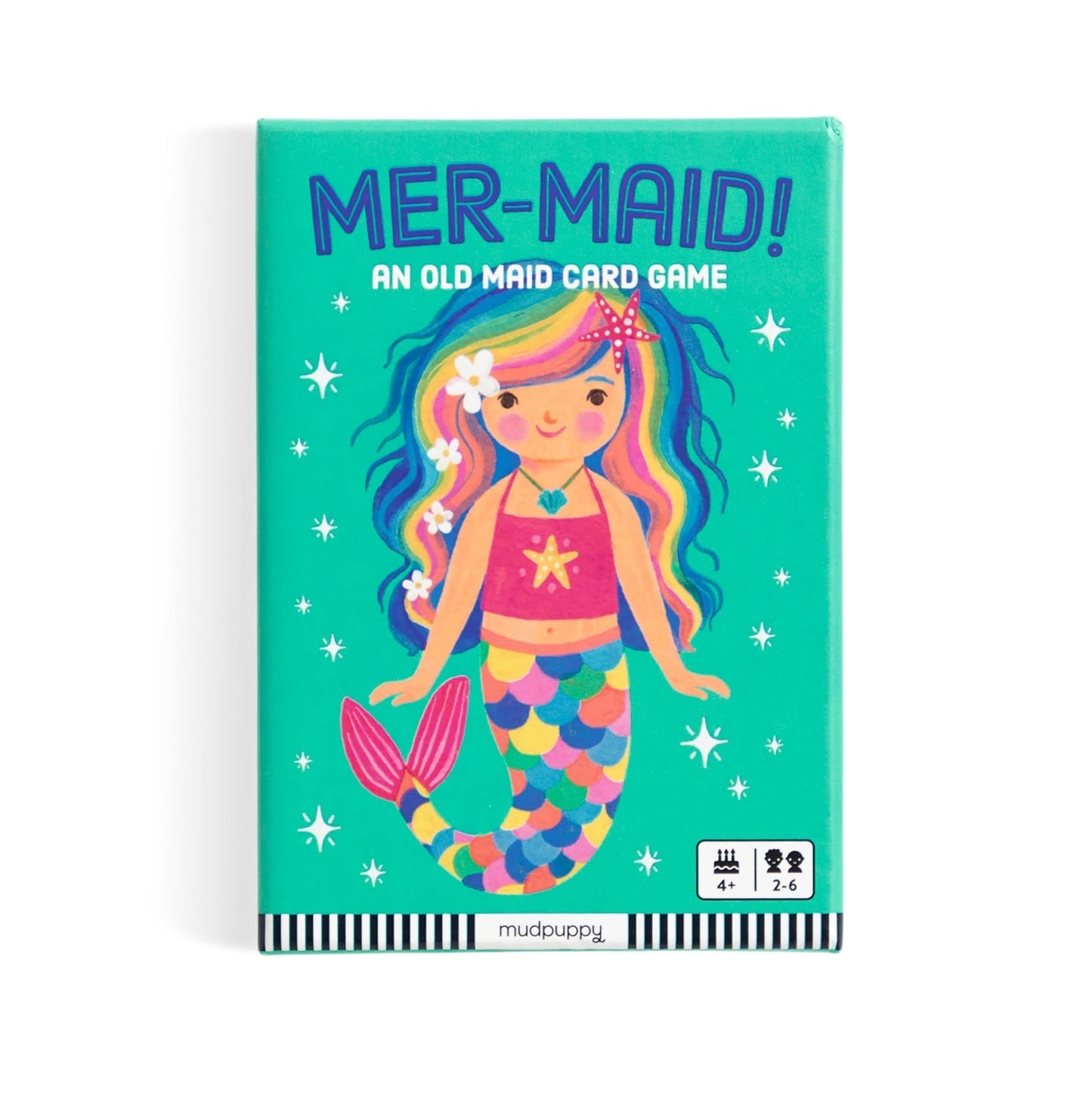 Mudpuppy Mer-Maid! - Mermaid Version Of Classic Kids Old Maid Card Game With Cute Illustrations Of Mermaids For Children Ages 4