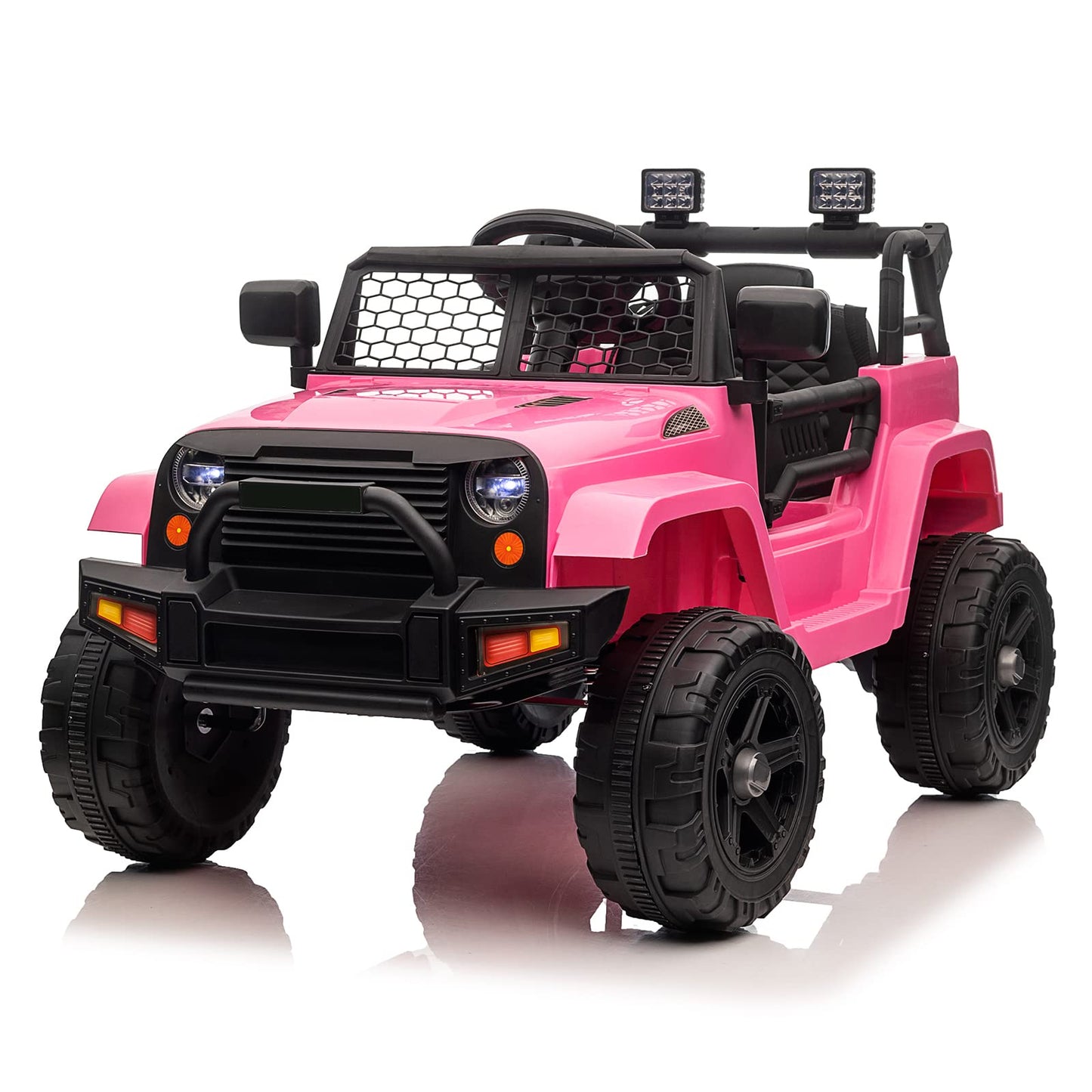 Winado 12V Kids Ride On Truck, Battery Powered Electric Kids Car Vehicle Toy W/Parent Remote Control, Openable Doors, Slow Start