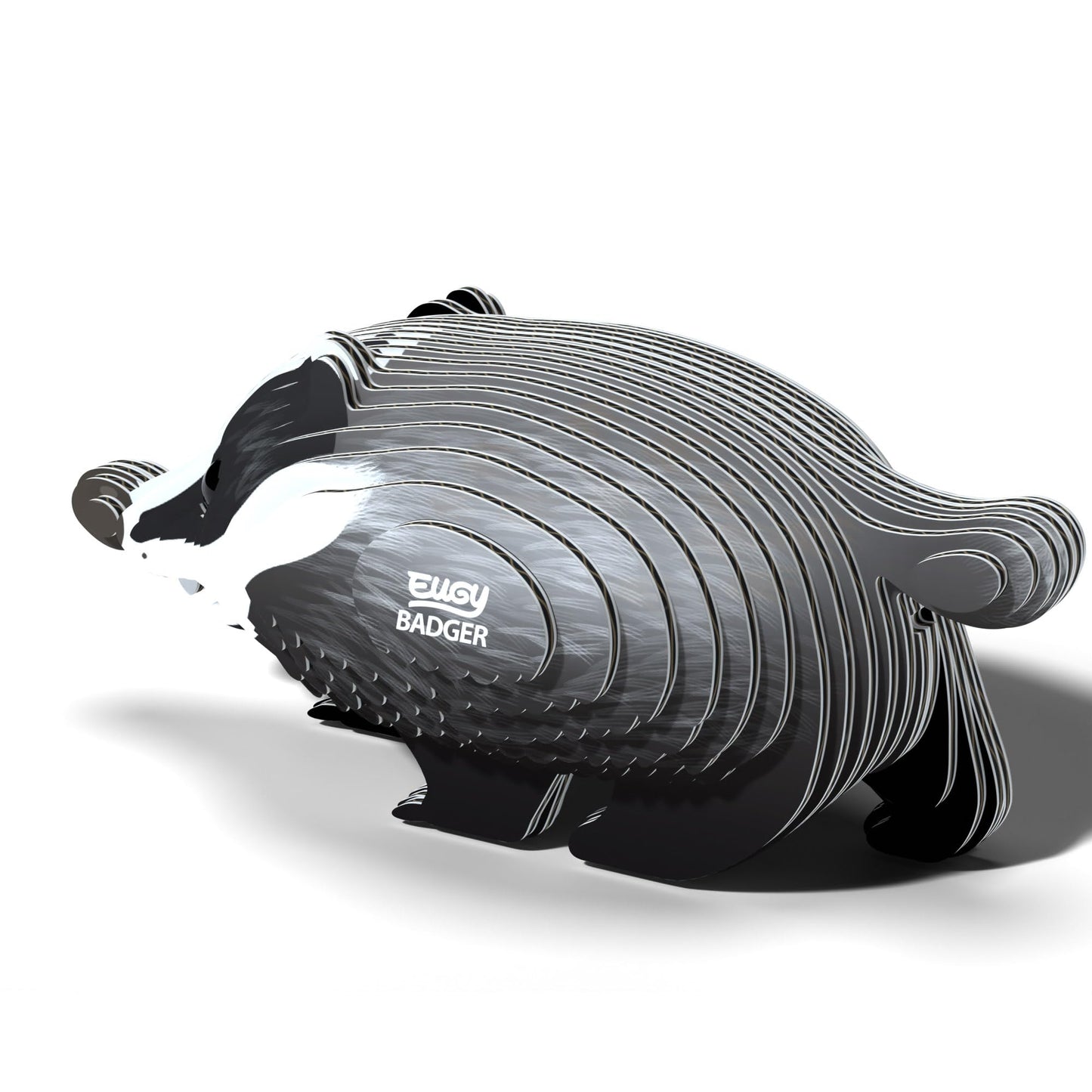 Eugy Badger 3D Puzzle, 35 Piece Eco-Friendly Educational Learning Puzzles For Kids 6+