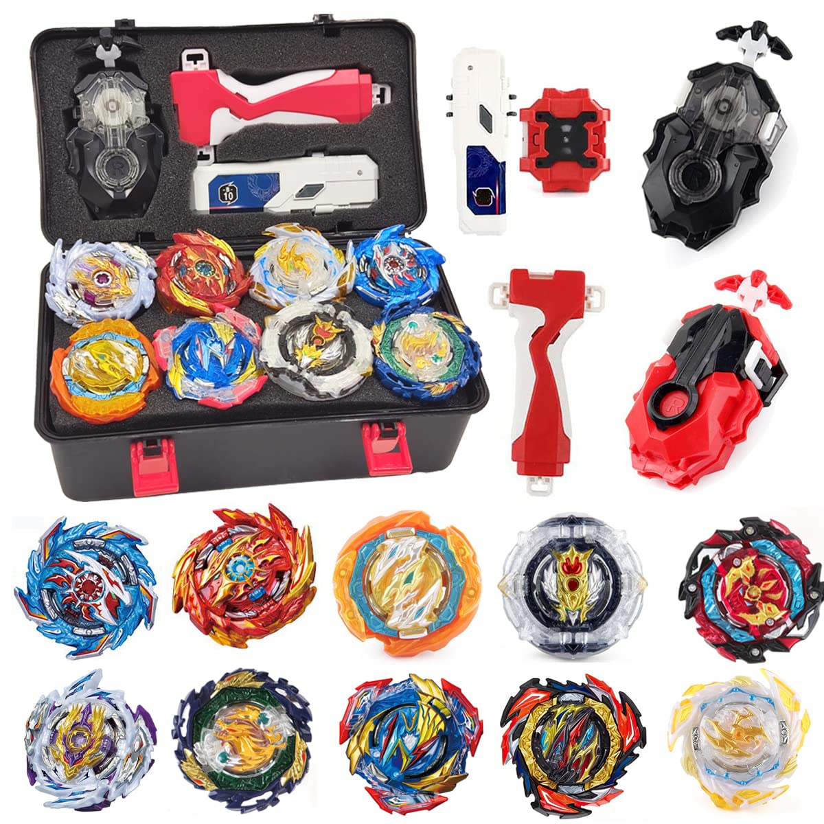 Mustybelt Bey Battling Top Burst Gyros Toy Set Toy Gift For Children Boys Ages 6 8 10 12+ Combat Battling Game 10 Burst Spinning