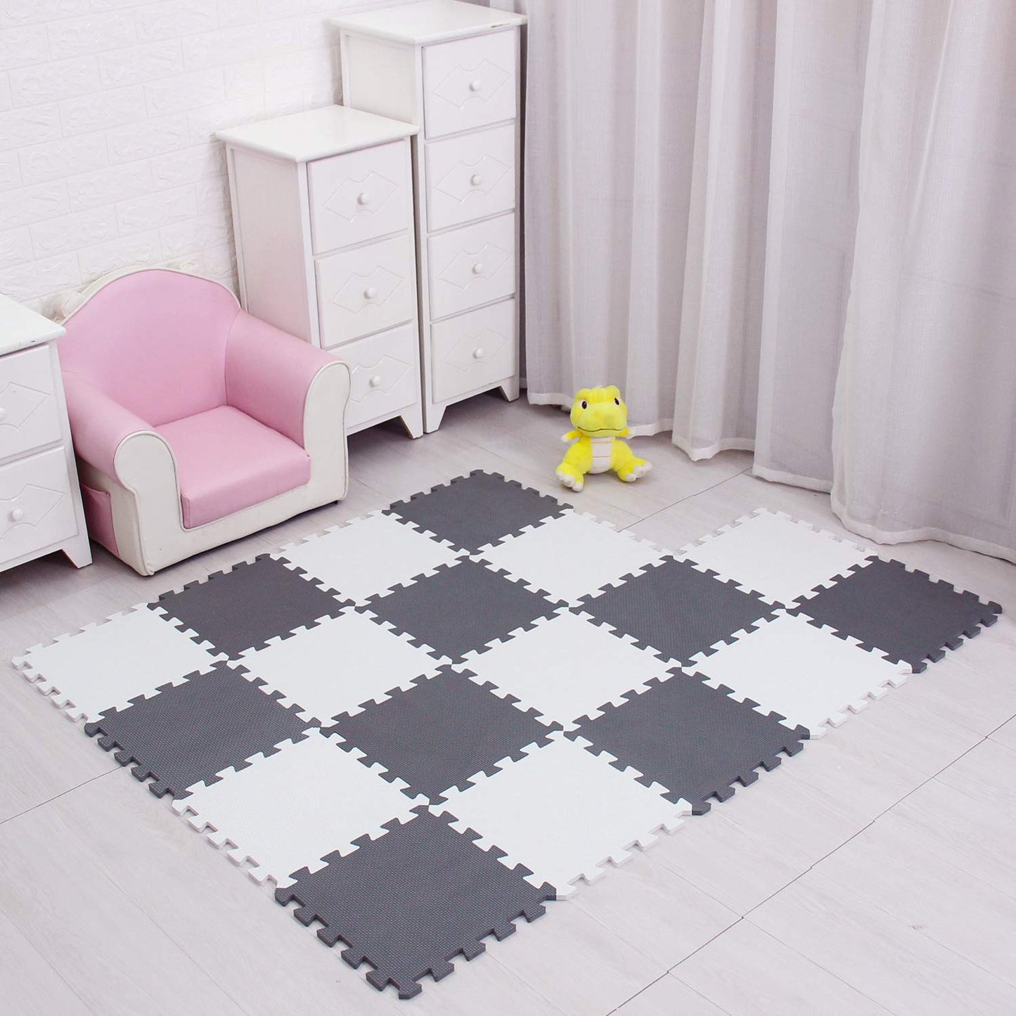 Meiqicool Foam Play Mat Thick Soft Eva Interlocking Foam Floor Mats Children Yoga Exercise Multi Jigsaw Puzzle Blocking Board Ki