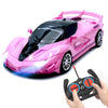 Remote Control Car, Pink RC Cars for Girls, Rechargeable RC Racing, Electric Power On Road High Speed Drift Model Vehicle Toy wi