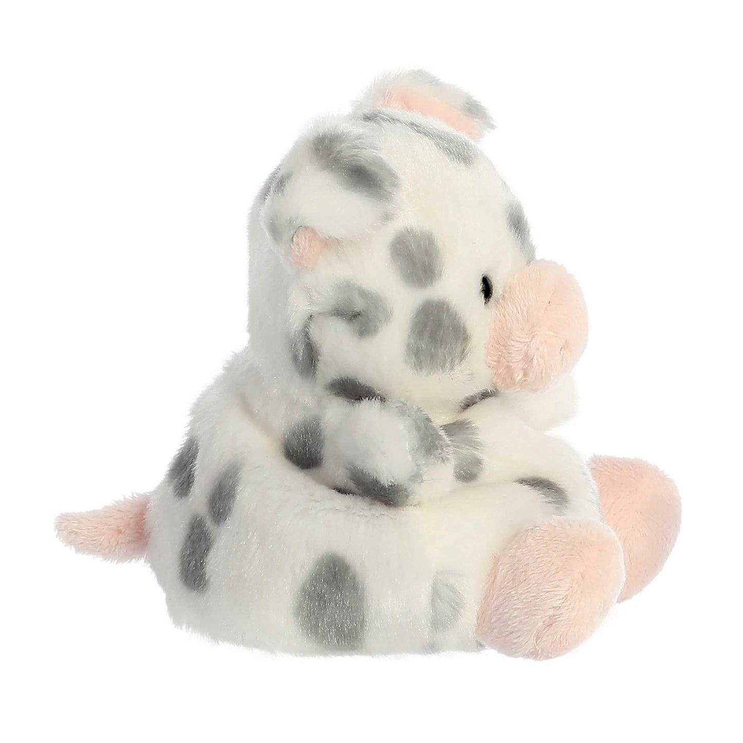 Aurora® Spotted Piglet™ Stuffed Animal - Mini White Pocket-Sized Palm Pals™ Collectible - 5 Inches