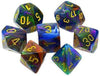 Chessex CHX27449 Dice-Festive Set, Rio/Yellow