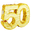 Sparkle And Bash Gold Foil Number 50 Pinata For 50Th Birthday Decorations And Anniversary Celebration Decor - 50Th Birthday Pinata For Adults (Small, 16 X 3 X 13.2 Inches)