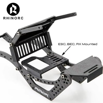 RHINOESC W1 Chassis Kit - Crawler Frame with Titanium Alloy Links, 9.05" Metal Construction, Ideal for 1/10 RC Crawler Car