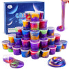 48 Pack Galaxy Slime Kit For Kids, Mini Easter Slime Party Favor Gifts, Bulk Slime Putty Toy For Girls And Boys For Sensory And Tactile Stimulation, Prize, Goodie Stuffers For Kids, Soft Non-Sticky