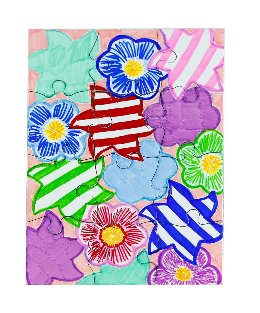 100 Blank Jigsaw Puzzles – 5.5 X 8 Inch, 12 Pieces Each – Hygloss Dyi Party Invites, Perfect For Decorating, Kids' Activities, Arts & Crafts Or Party Favors - Puzzle Pieces To Draw On For Crafts