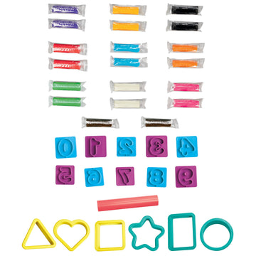 Play-Doh Numbers And Shapes Playset With 17 Tools & 20 Compound Sticks, Kids Arts & Crafts, Preschool Toys, Easter Gifts For Girls & Boys, Ages 3+