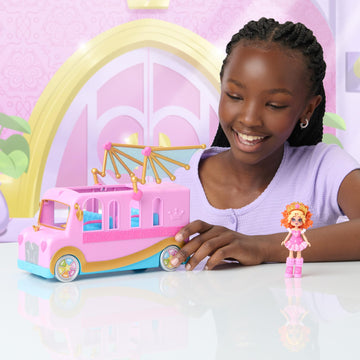 Royale High Bus & Glam Closet - (1) Exclusive Doll, On-The-Go Glam Closet, Moveable Wings, Working Wheels And Room For 4 Friends