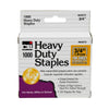 Charles Leonard Staples, Heavy Duty, 3/4 Inches Leg Length, Carbon Steel, Silver, 1000/Box (84075)