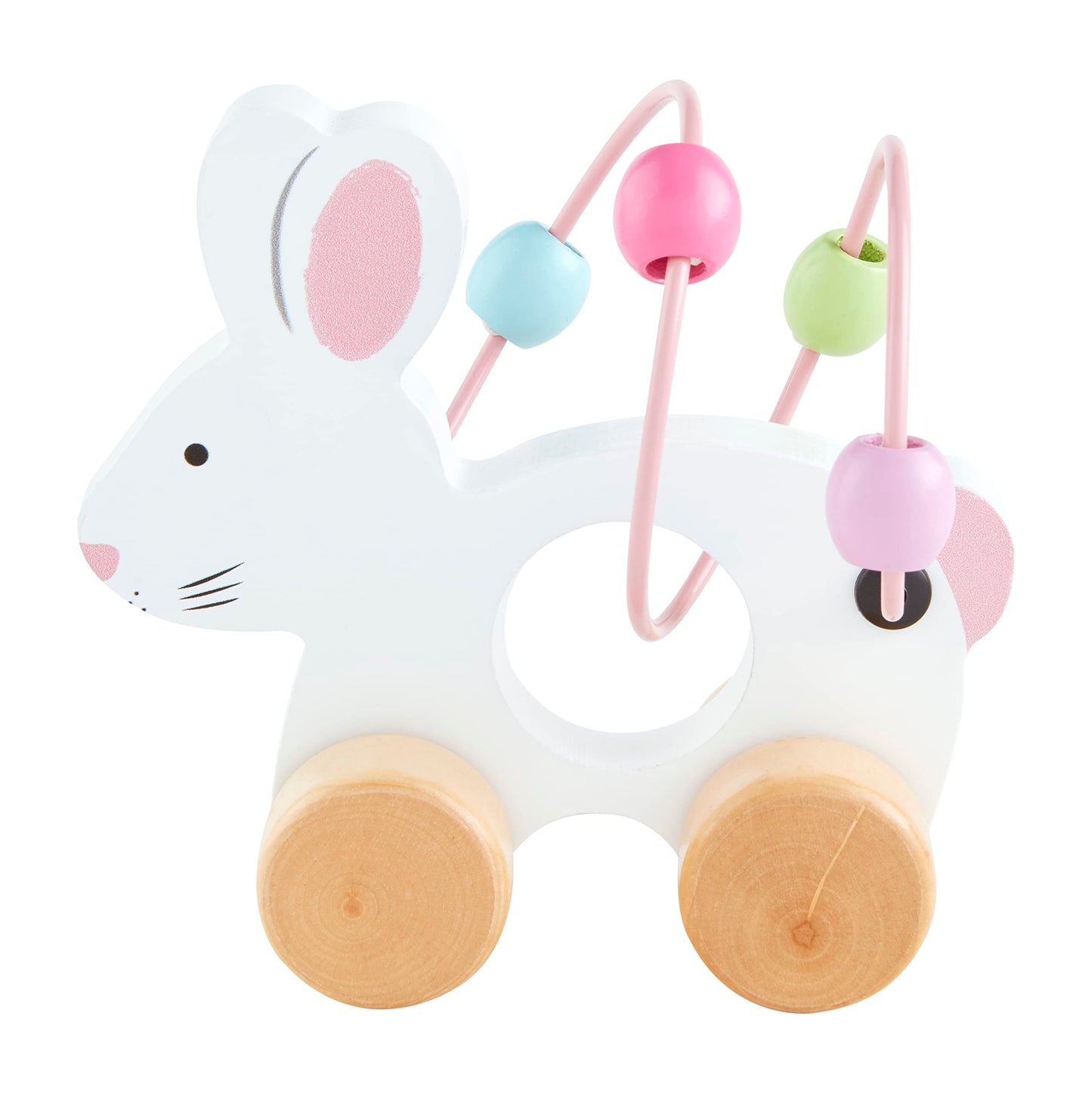 Mud Pie Bunny Abacus Toy, Pink, 5'' X 5''