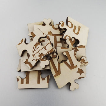 Will You Go to Prom with Me - 9 Piece Square Basswood Jigsaw Puzzle, Promposal