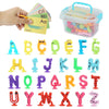Alphabet Letters Learning Suction Toys: Abc Silicone Baby Bath Toys, Bathtub/Windows/Car/Travel Toys For Toddlers 1-3, Preschool