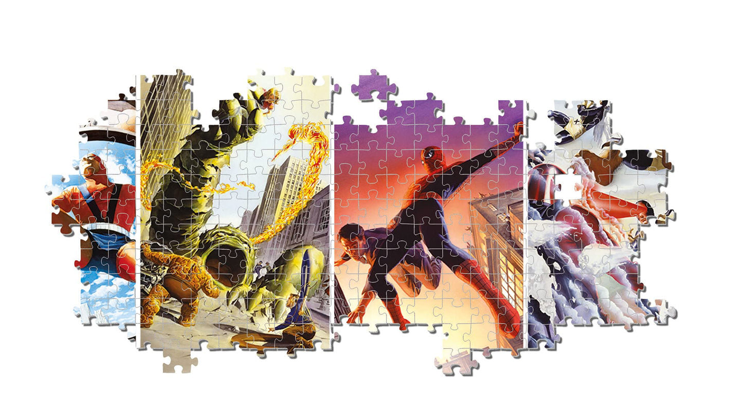 Clementoni 39611, Marvel Panorama Puzzle For Children And Adults - 1000 Pieces, Ages 10 Year Plus, Multi Coloured