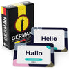 German Conversational Phrase Flash Cards - 75 Beginner Sayings For Travel, Memory, Quick Reference - Educational Language Learni