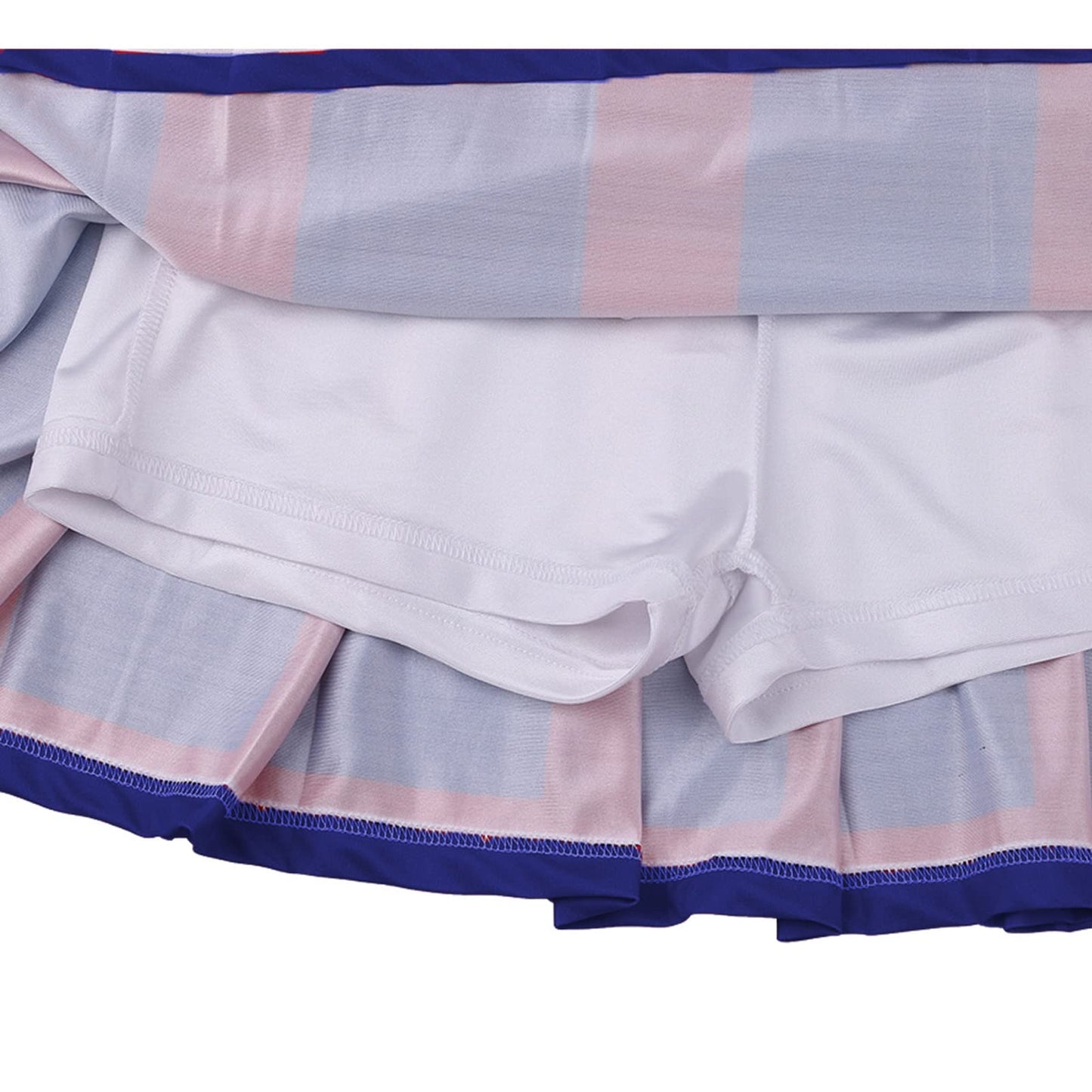 Grajtcin Girls Cheerleader Costume Kids Cheer Uniform Cheerleading Outfit Halloween Fancy Dress For 10-12 Years Pompoms(150, Red