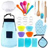 Vanmor Kids Basic Cooking And Baking Sets, 26 Pcs Kids Baking Sets With Kids Chef Hat And Apron For Girls Boys Toddler Dress Up