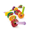 Hape Caterpillar Fruit Feast Playset - Wooden Toy - Multiple Colors - Model E1072