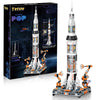 YESHIN Space Rocket Building Blocks Kits DIY Creative Collectible Display Rocket Model Building Sets Gift Toy for Kids Age 8+ /mature-themed Collections Enthusiasts (1571+Pieces)