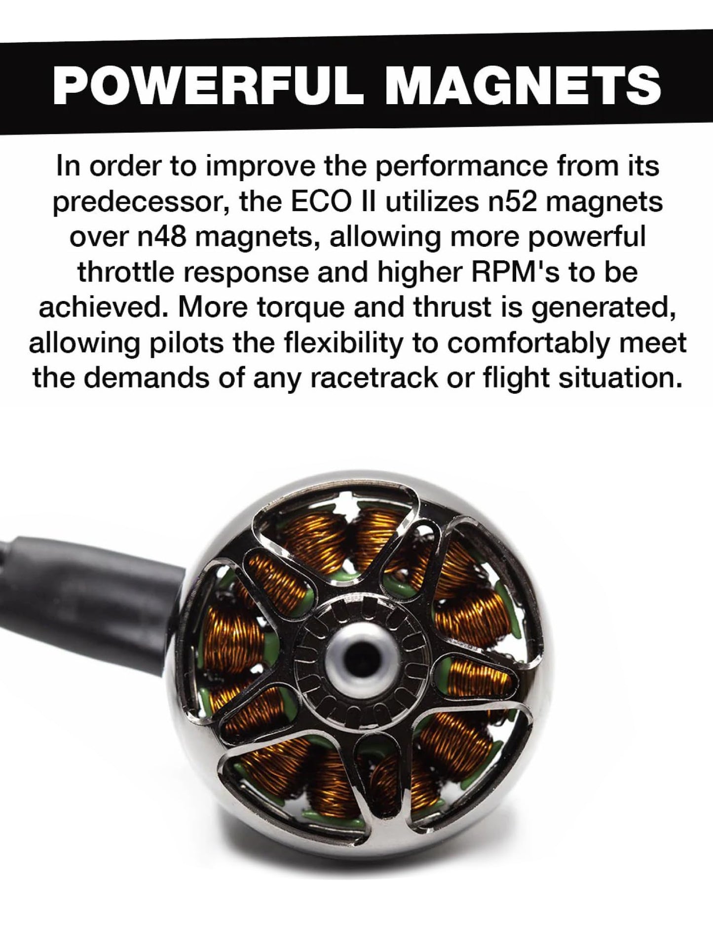 Emax Eco Ii Series 2207 1700Kv 1900Kv 2400Kv Brushless Motor For Rc Drone Fpv Racing By Speedybee (2207 2400Kv)