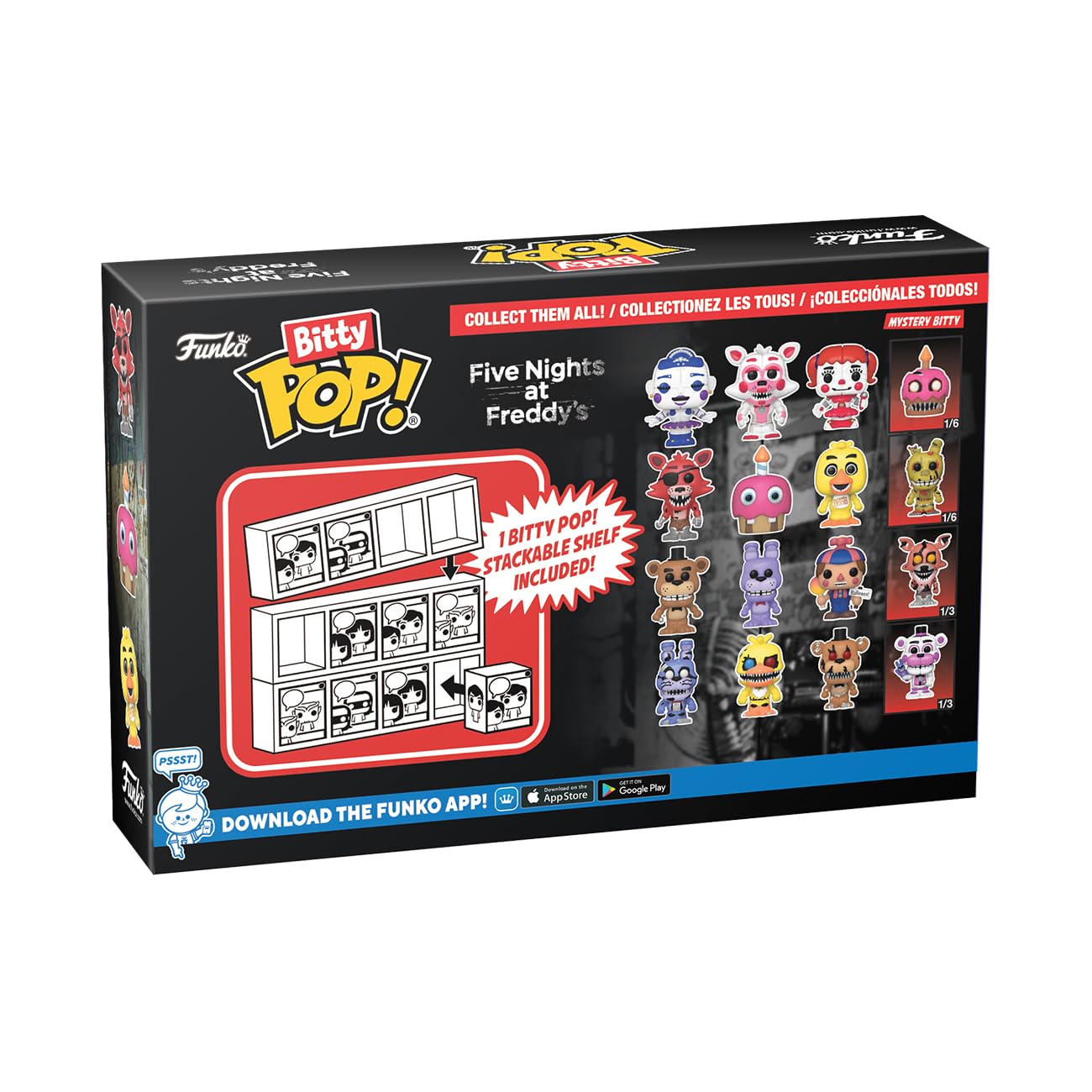 Funko Bitty Pop! Five Nights At Freddy'S (Fnaf)- Nightmare Bonnie And A Surprise Mystery Mini Figure - 0.9 Inch (2.2 Cm) Collectable - Gift Idea