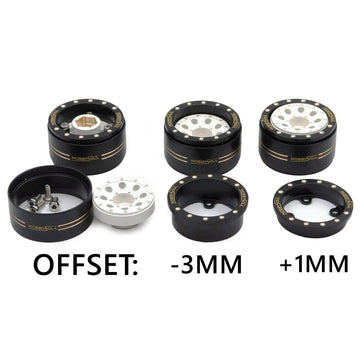 HOBBYSOUL Adjustable Offset 1.0 Beadlock Wheels Brass Rims Weight 44g/Rim for RC Micro Crawler 1/18 TRX4M 1/24 Axial SCX24 90081