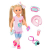 Glitter Girls - Percy14-Inch Poseable Fashion Doll With Travel Accessories & Camera - Blonde Hair & Unique Purple Eyes - Dolls F