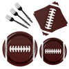Bqk 96 Pcs Football Plates And Napkins Party Supplies Football Birthday Party Decorations Football Party Supplies Football Party