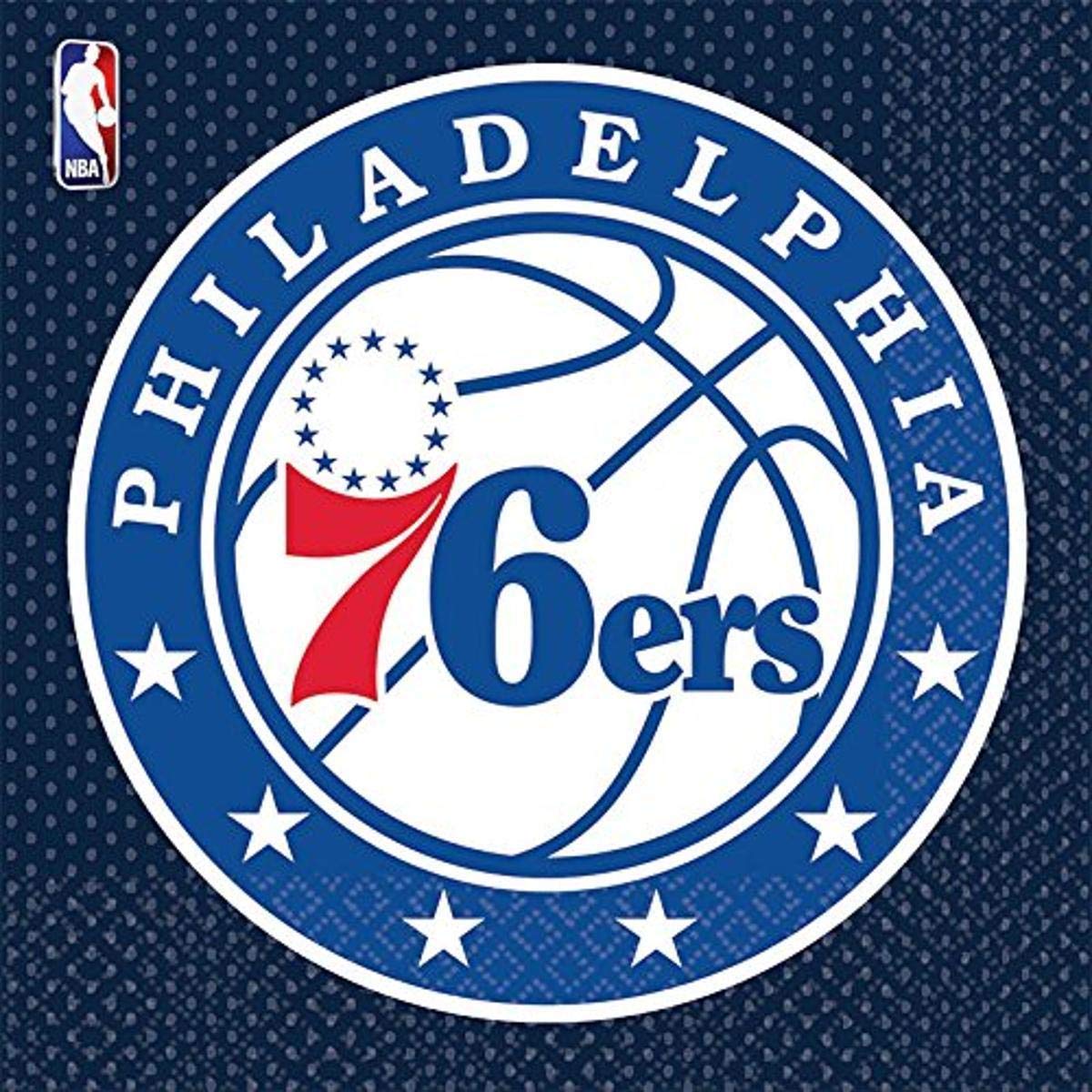 Philadelphia 76'Ers' Luncheon Napkins, 6.5' (Pack Of 16) - Perfect For Game Day Celebrations & True Fan Gatherings