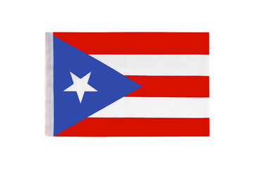 Kind Girl Puerto Rico Flag Banner - 100 Feet, 76 Pcs Polyester Party Decorations, Indoor/Outdoor, 8.2" x 5.5", Puerto Rican Color