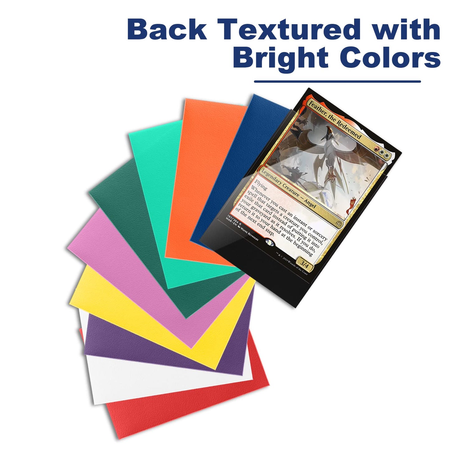 Fabmaker Night Blue MTG Sleeves - 200 Pack Matte Back Finish Perfect Shuffling - Protect Trading Cards Never Tear