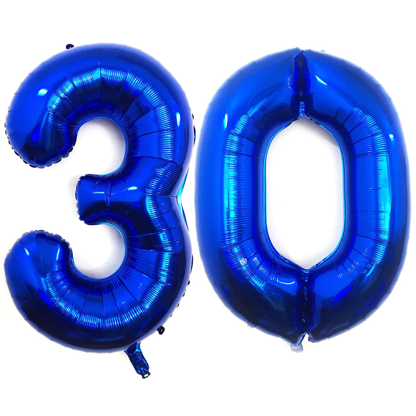 40 Inch Navy Blue 30 Number Balloons Giant Jumbo Huge 30 Foil Mylar Helium Number Digital Balloons Dark Blue Birthday Mylar Digi