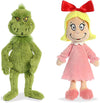 Aurora World Plush Dr. Seuss The Grinch & Cindy Lou Who Set - 18" Green, Blonde, Red Plush Toys