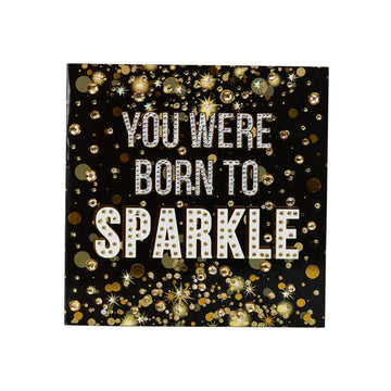 CRYSTAL ART Born to Sparkle Card Kit 18 x 18 cm